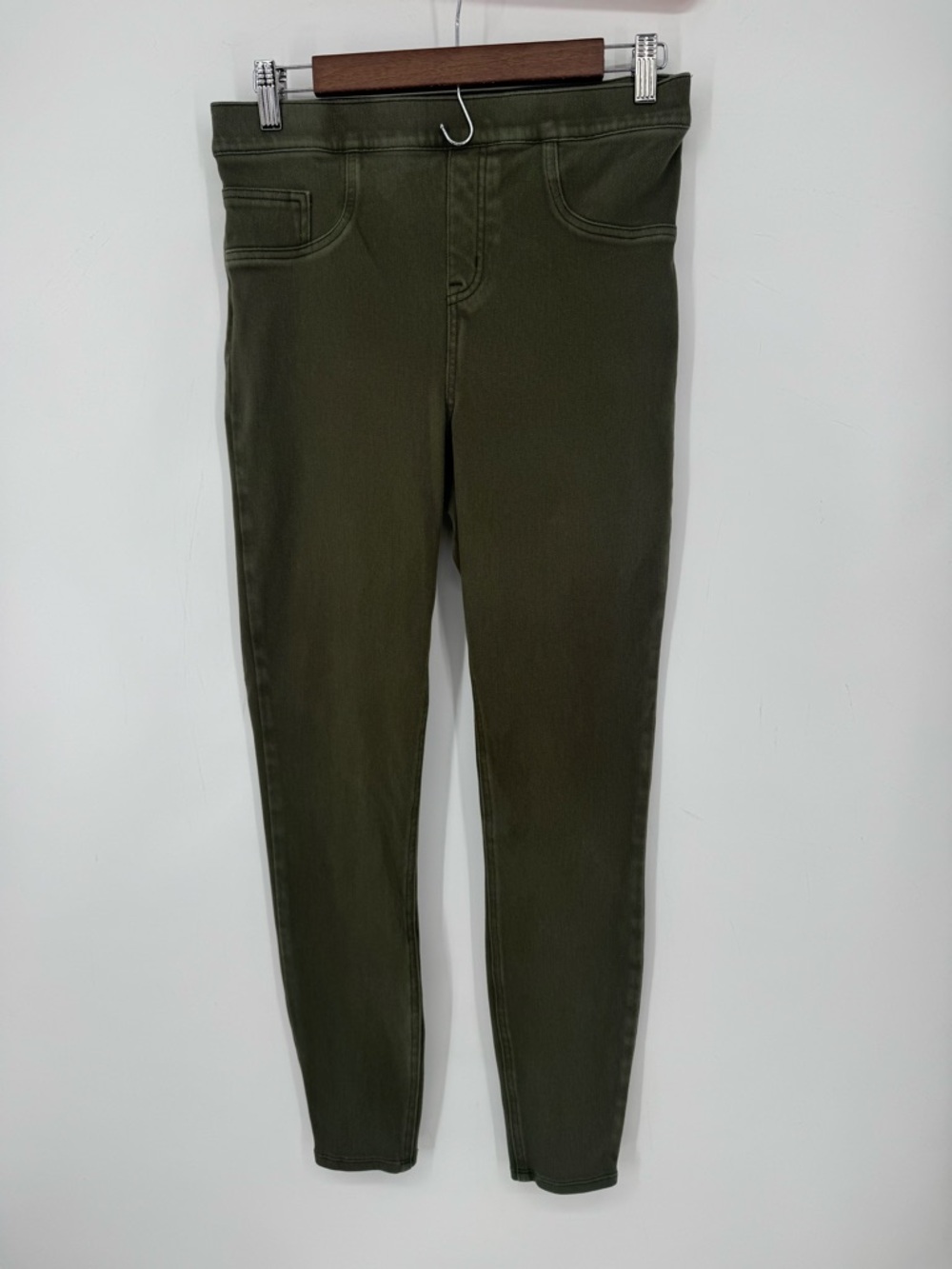SPANX Women's Olive Skinny Stretch Basic Jeggings Size Large